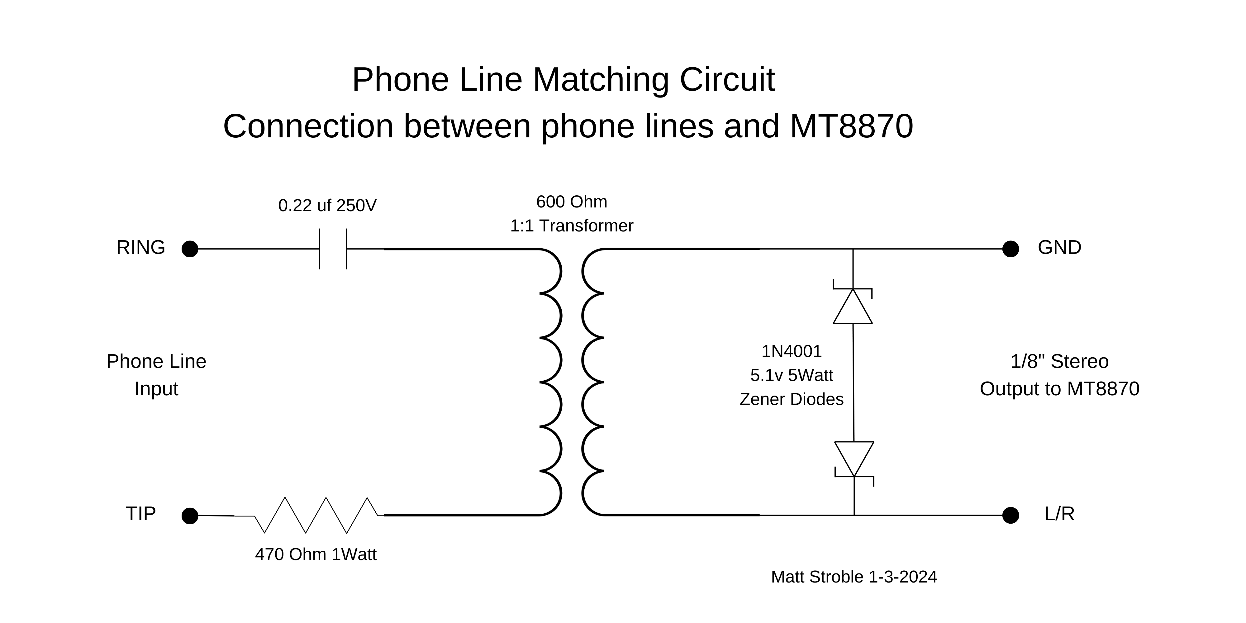 Phoneline Isolation Circuit